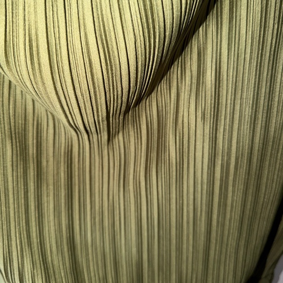 ASOS Olive One Shoulder Pleated Dress - Picture 5 of 5